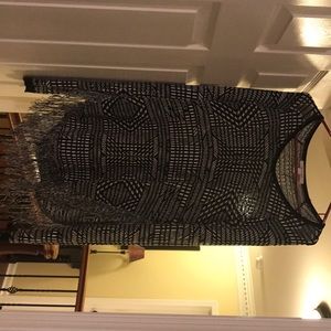 Black and white sweater